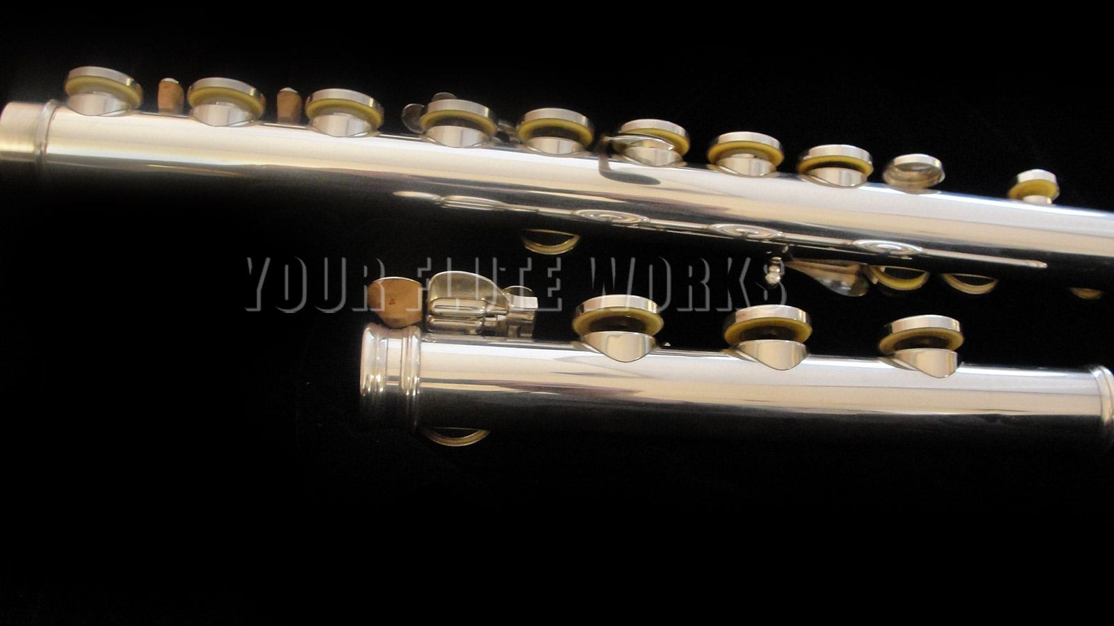 Verne Q. Powell #5876 Silver Flute with 18k Gold Lip Plate & Riser